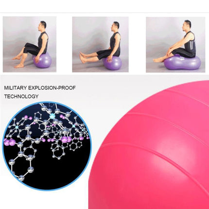 Peanut Yoga Ball Thickening Explosion-proof Sport Exercise Ball Massage Ball(Blue)-garmade.com
