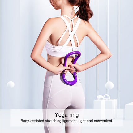 Smooth Yoga Pilates Magic Circle Fascia Stretching Training Ring(Purple)-garmade.com