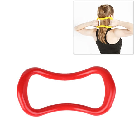 Smooth Yoga Pilates Magic Circle Fascia Stretching Training Ring(Rose Red)-garmade.com