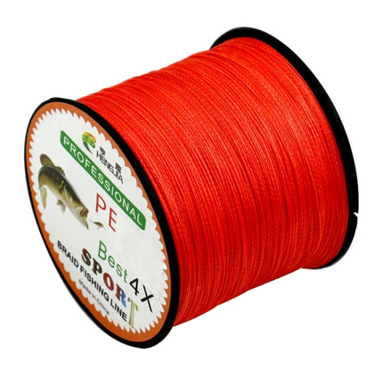 HENGJIA 8.0# 0.50mm 80LB 40.8kg Tension 500m Extra Strong 4 Shares Braid PE Fishing Line Kite Line(Red)-garmade.com