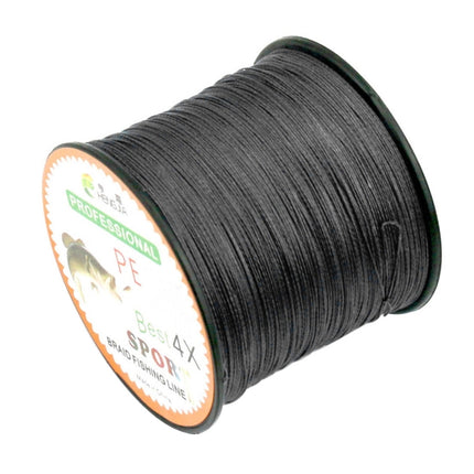 HENGJIA 6.0# 0.40mm 60LB 27.2kg Tension 500m Extra Strong 4 Shares Braid PE Fishing Line Kite Line(Black)-garmade.com