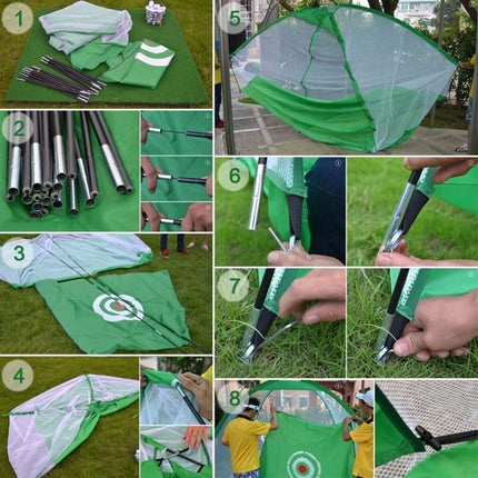 PGM Golf Training Aids Indoor Sports Hitting Practice Net 2m(Green)-garmade.com