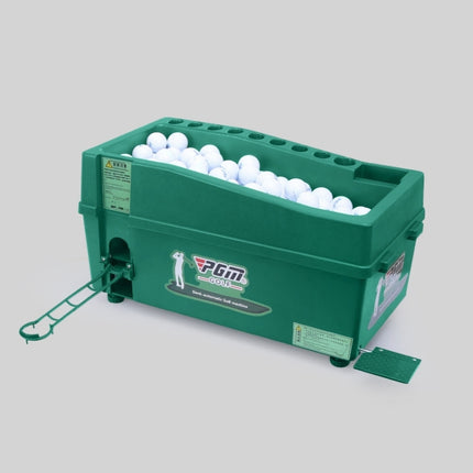 PGM Golf Ball Dispenser Automatic Tee Up Machine with Club Rack, Size: 62x32x32cm(Green)-garmade.com