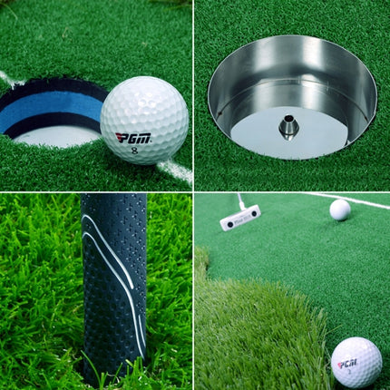 PGM Golf Double Colors Putting Mat Push Rod Trainer, Size: 75x300cm(Green)-garmade.com