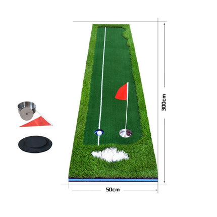 PGM Golf Four Colors Putting Mat Push Rod Trainer, Size: 50x300cm(Green)-garmade.com