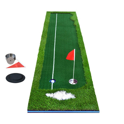 PGM Golf Four Colors Putting Mat Push Rod Trainer, Size: 75x300cm(Green)-garmade.com