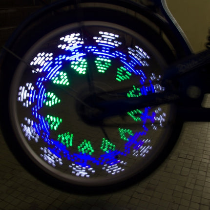 14 LEDs 40 Colorful Patterns Bicycle Wheel Light-garmade.com