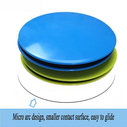 1 Pair 17.8cm Fitness Exercise Core Training Abdominal Workout Gliding Discs Sliding Disc-garmade.com