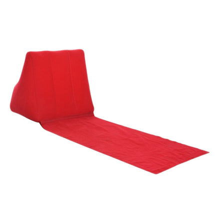 Outdoor Beach PVC Thick Flocked Beach Mat Inflatable Triangle Pad, Size: 150x38x46cm (Red)-garmade.com