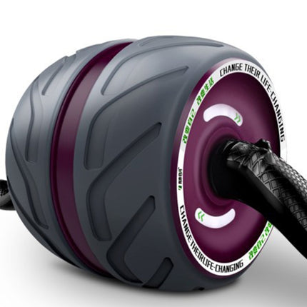 Automatic Rebound Abdominal Roller Round Home Office Mute Fitness Equipment for Man / Woman(Purple)-garmade.com