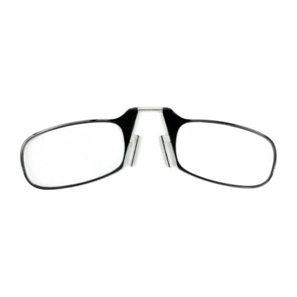 Ultra Thin High-definition Nose Resting Pocket Presbyopic Hypermetropic Reading Glasses, +2.00D(Black)-garmade.com