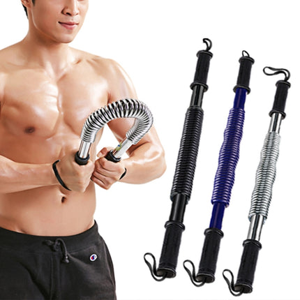 50kg Spring Hand Grips Arm Strength Brawn Training Device + Hand Guard Set (Black)-garmade.com