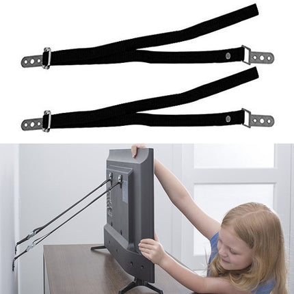 2 PCS Anti-tilt Fixed Band LCTV Furniture Fixing Strap Child Safety Equipment-garmade.com
