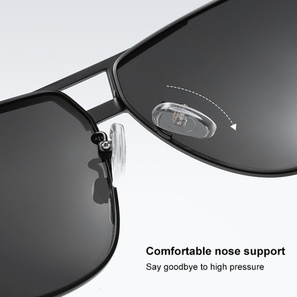 Men Fashion UV400 Aluminium-magnesium Alloy Frame Polarized Sunglasses-garmade.com