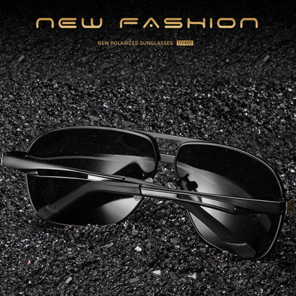Men Fashion UV400 Aluminium-magnesium Alloy Frame Polarized Sunglasses-garmade.com