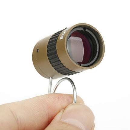 2.5x17.5mm Mini Pocket Miniature Telescope with Finger Buckle (Gold)-garmade.com