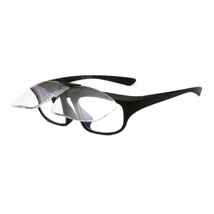 Double Lens Magnifier Presbyopic Glasses Goggles 1.6 times + 250 Degrees with Turn-up Dual-purpose Function & Anti Blu-ray Inner Len-garmade.com