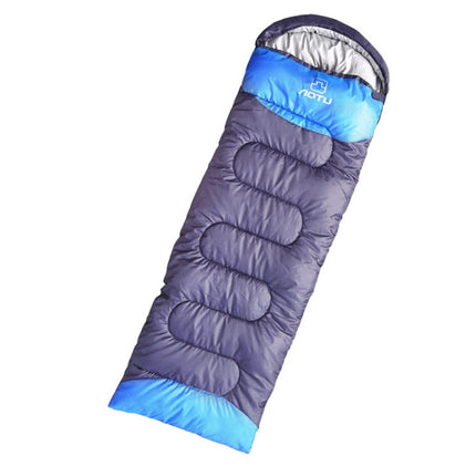 AOTU AT6101 1.3kg Outdoor Camping Stitchable Envelope Warm Sleeping Bag(Navy Blue)-garmade.com