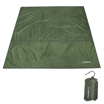 AOTU AT6220 Oxford Cloth Outdoor Camping Picnic Beach Mat, Size: 240 x 220cm (Army Green)-garmade.com