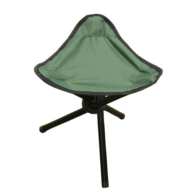 AOTU AT6708 Outdoor Portable Folding Tripod Stool (Green)-garmade.com