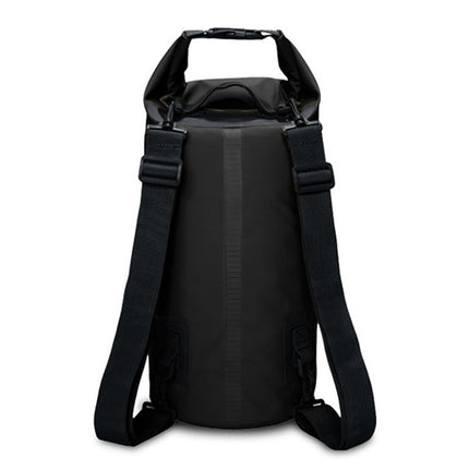 Outdoor Waterproof Dry Dual Shoulder Strap Bag Dry Sack, Capacity: 5L (Black)-garmade.com