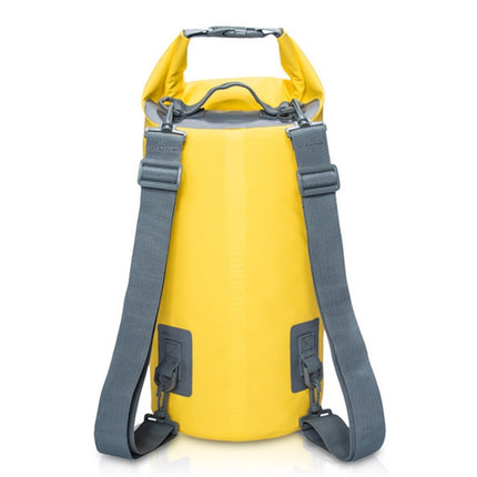 Outdoor Waterproof Dry Dual Shoulder Strap Bag Dry Sack, Capacity: 5L (Yellow)-garmade.com