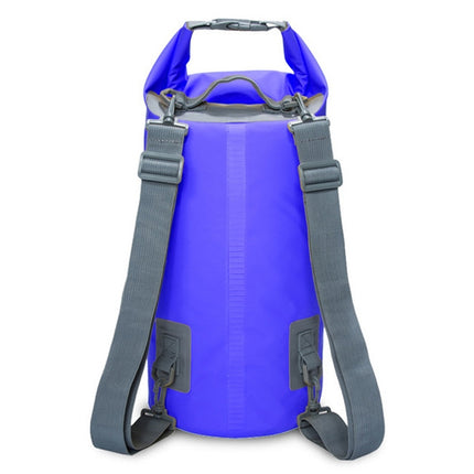 Outdoor Waterproof Dry Dual Shoulder Strap Bag Dry Sack, Capacity: 10L (Dark Blue)-garmade.com