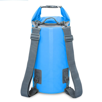 Outdoor Waterproof Dry Dual Shoulder Strap Bag Dry Sack, Capacity: 30L (Blue)-garmade.com