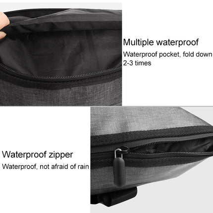 Outdoor Wear-resistant Waterproof Shoulder Bag Dry and Wet Separation Swimming Bag (Dark Blue)-garmade.com