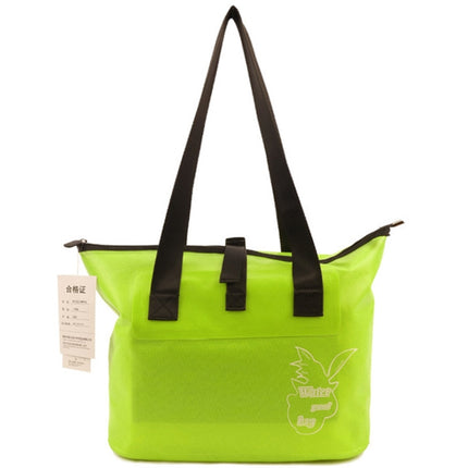 Outdoor Wear-resistant Waterproof Shoulder Bag Dry and Wet Separation Swimming Bag (Fluorescent Green)-garmade.com