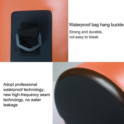 Outdoor Waterproof Single Shoulder Dry Bag Dry Sack PVC Barrel Bag, Capacity: 5L (Orange)-garmade.com