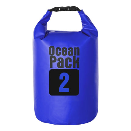Outdoor Waterproof Bag Dry Sack PVC Barrel Bag, Capacity: 2L (Dark Blue)-garmade.com