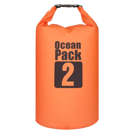Outdoor Waterproof Bag Dry Sack PVC Barrel Bag, Capacity: 2L (Orange)-garmade.com