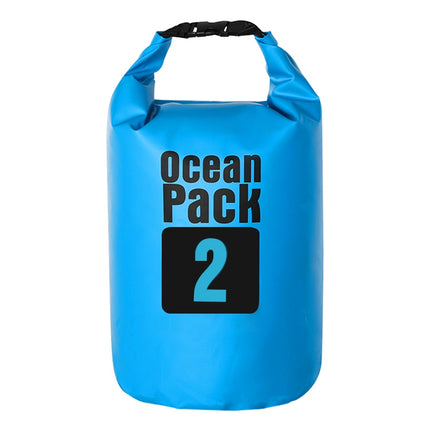 Outdoor Waterproof Bag Dry Sack PVC Barrel Bag, Capacity: 2L (Sky Blue)-garmade.com