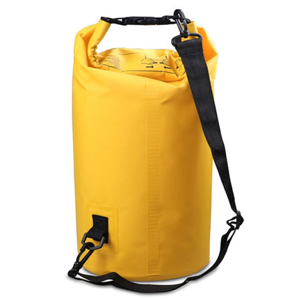 Outdoor Waterproof Single Shoulder Bag Dry Sack PVC Barrel Bag, Capacity: 3L (Yellow)-garmade.com