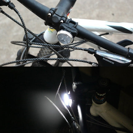 COB Lamp Bead 160LM Single White Light 400MA USB Charging Four-speed Waterproof Bicycle Headlight / Taillight-garmade.com