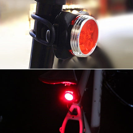 COB Lamp Bead 160LM Single Red Light 400MA USB Charging Four-speed Waterproof Bicycle Headlight / Taillight-garmade.com