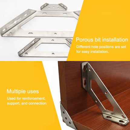 3 PCS Stainless Steel Multifunctional Angle Code 90 Degree Fixed Angle Iron, Specification: L-garmade.com