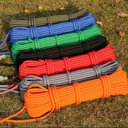 Outdoor Rock Climbing Hiking Accessories High Strength Auxiliary Cord Safety Rope, Diameter: 6mm, Length: 20m, Random Color-garmade.com