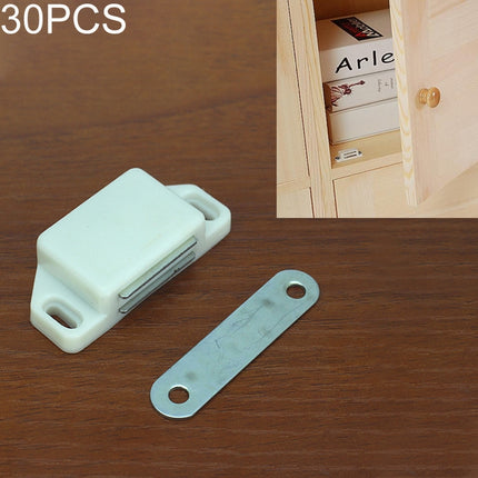 30 PCS Plastic Strong Magnetic Cupboard Door Suction Wardrobe Bookcase Home Accessories, Size: M-garmade.com