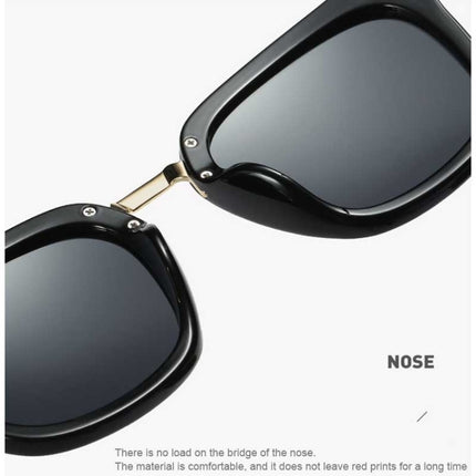 Men Fashion UV400 Polarized Sunglasses (Black + Grey)-garmade.com