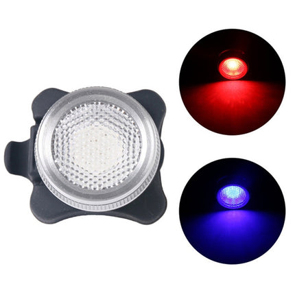 COB Lamp Bead 160LM USB Charging Four-speed Waterproof Bicycle Headlight / Taillight Set, Red Blue Light Dimming 650MA-garmade.com