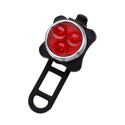 COB Lamp Bead 160LM USB Charging Four-speed Waterproof Bicycle Headlight / Taillight Set, Red Light 650MA-garmade.com
