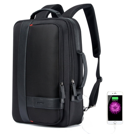 Bopai 751-006561 Large Capacity Business Casual Breathable Laptop Backpack with External USB Interface, Size: 29 x 16 x 44cm(Black)-garmade.com