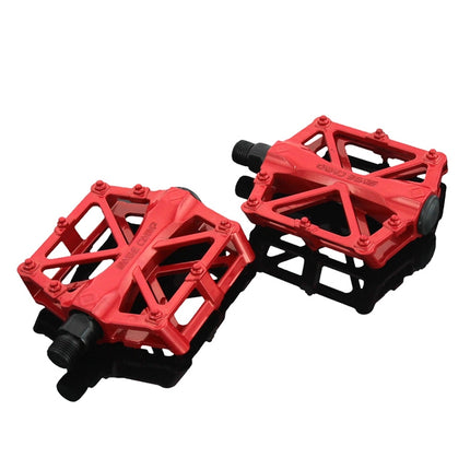 BaseCamp BC-671 Aluminum Alloy Pedal Non-slip Comfortable Bicycle Pedal (Red)-garmade.com