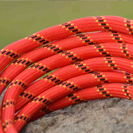 Climbing Auxiliary Rope Static Rope Safety Rescue Rope, Length: 20m Diameter: 10mm(Red)-garmade.com