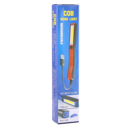 100LM High Brightness Pen Shape Work Light / Flashlight, White Light , COB LED 2-Modes with 90 Degree Rotatable Magnetic Pen Clip(Black)-garmade.com