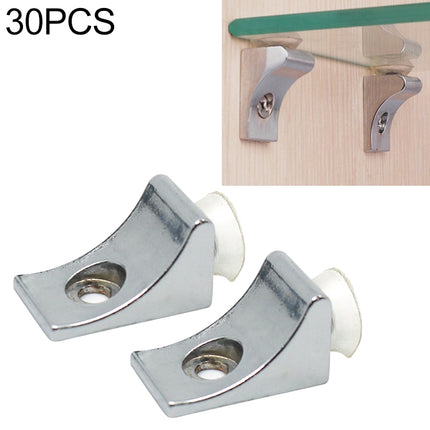 30 PCS Large Right Angle Thickened Zinc Alloy Bright Layer Sucker Plate Bracket, Weight: 12.2g-garmade.com