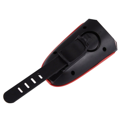 125 / 250LM 3 Modes USB Rechargeable LED Bright Light with Horn & Handlebar Mount(Red)-garmade.com