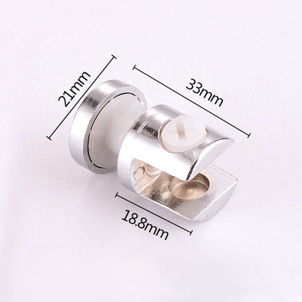 10 PCS Zinc Alloy Bright Fixed Bracket Connection 8mm Cylindrical Glass Fixing Clamp with Base-garmade.com